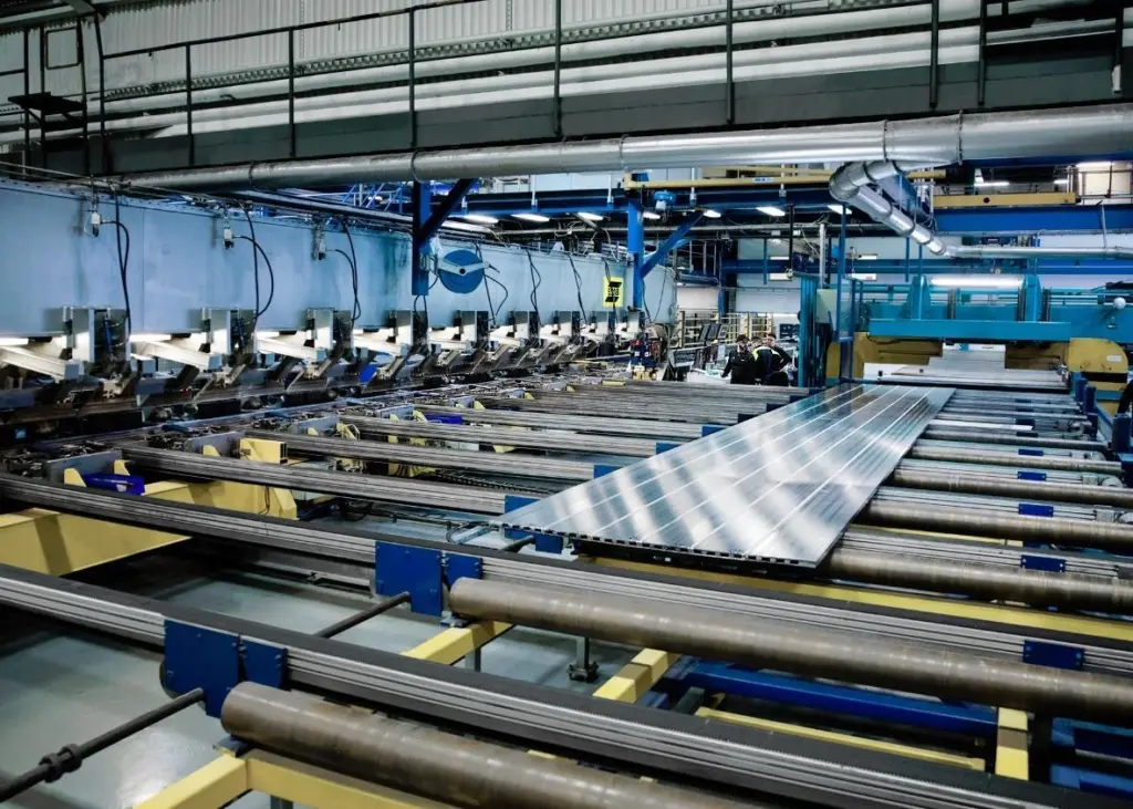 Sapa's new machine, based in Sweden, can produce 18 by 3.5-metre panels
