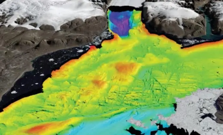 Data collected using EM 122, which will be installed on vessel Photo: Martin Jakonsson Stockholm University