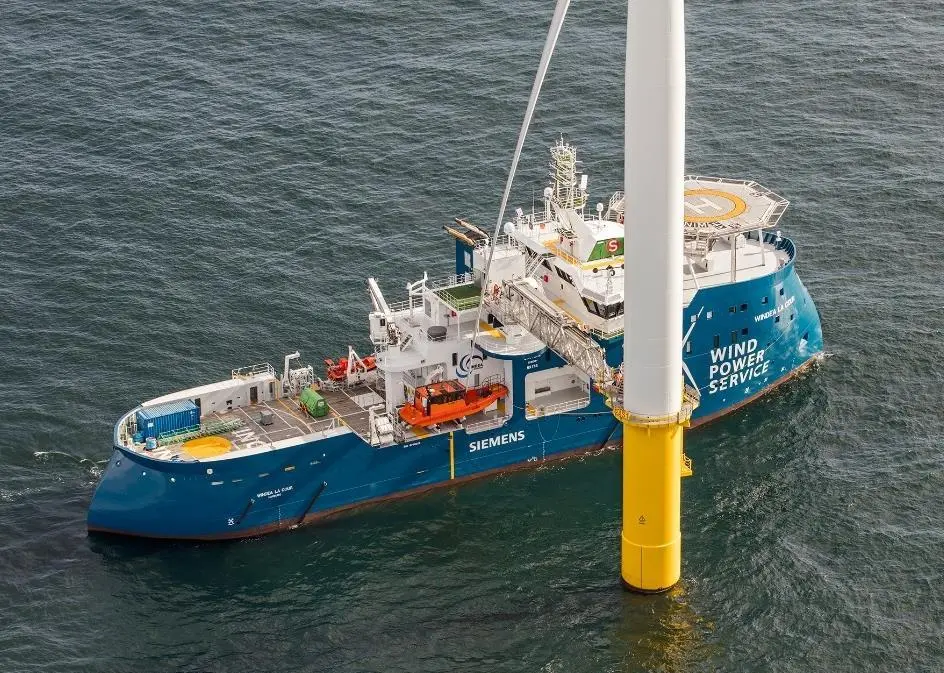 ‘Windea La Cour’ at work on the Gemini offshore wind farm