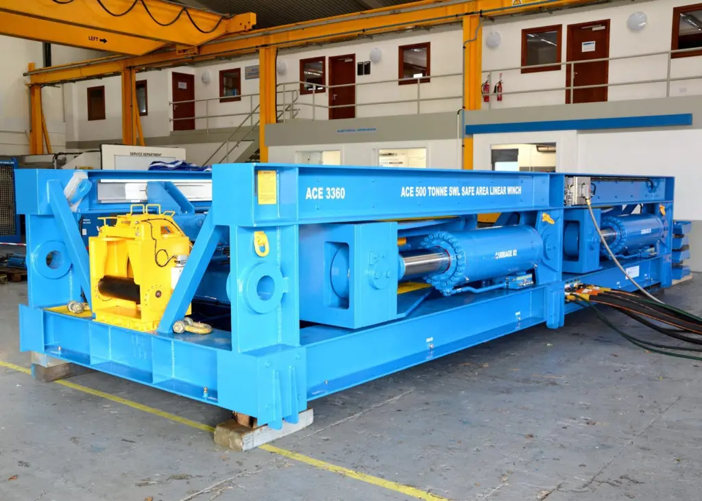 ACE Winches announces NEW 500te Linear Winch at Offshore Energy 2016