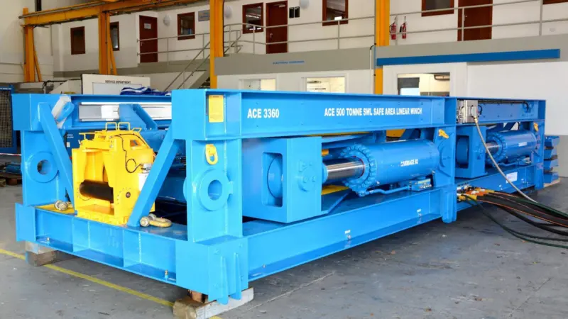 ACE Winches announces NEW 500te Linear Winch at Offshore Energy 2016