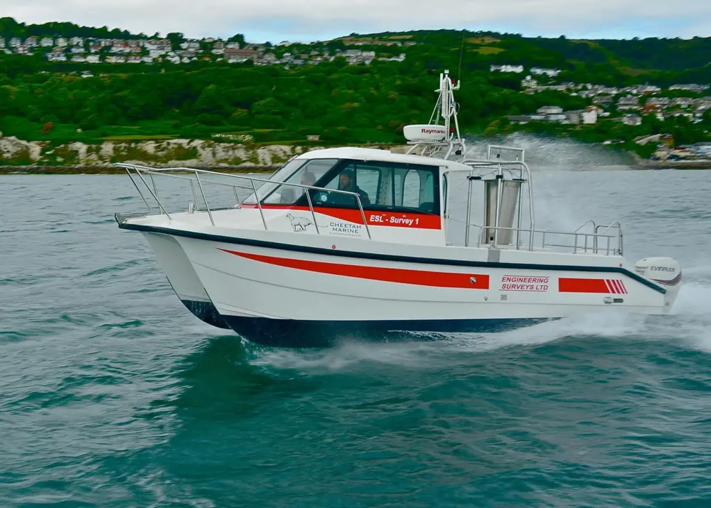 Survey Cheetah at speed off Ventnor