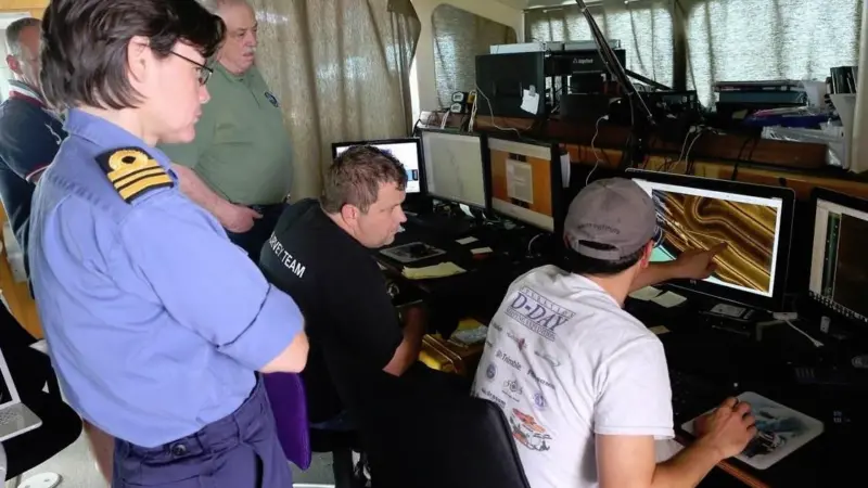Survey station aboard the 'Magic Star'