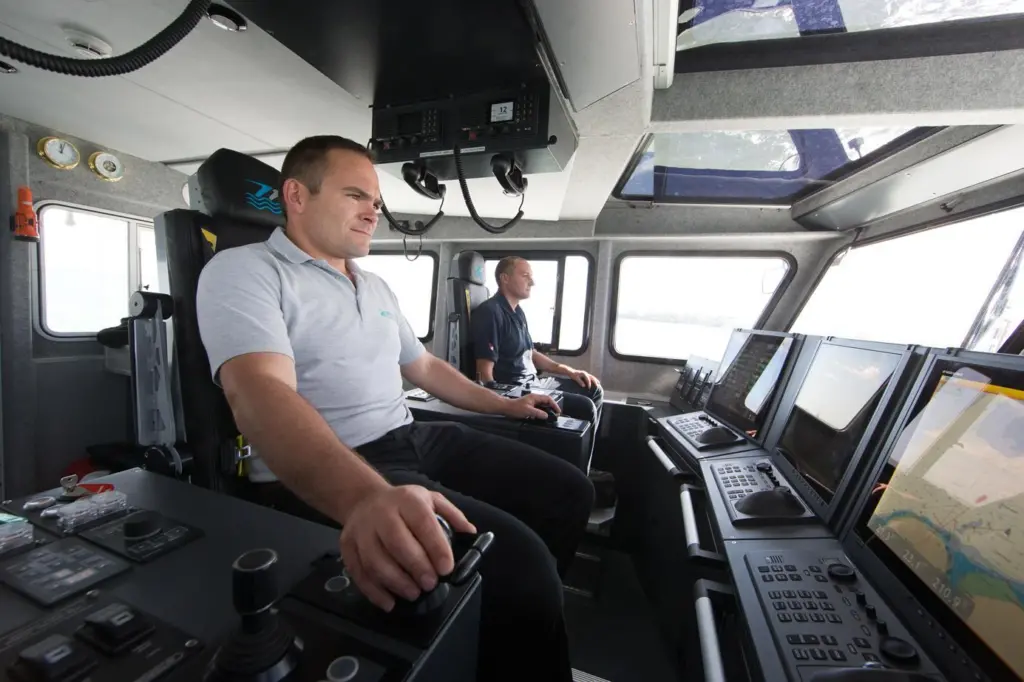 Seacat MD Ian Baylis at the helm