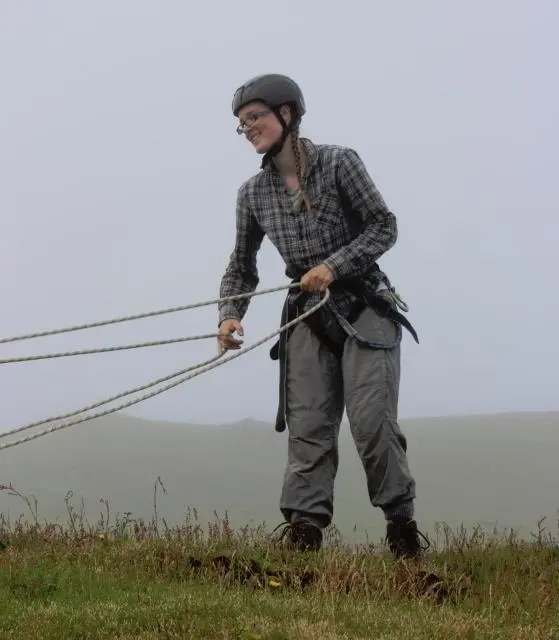 Emily Scragg of the BTO in her natural habitat