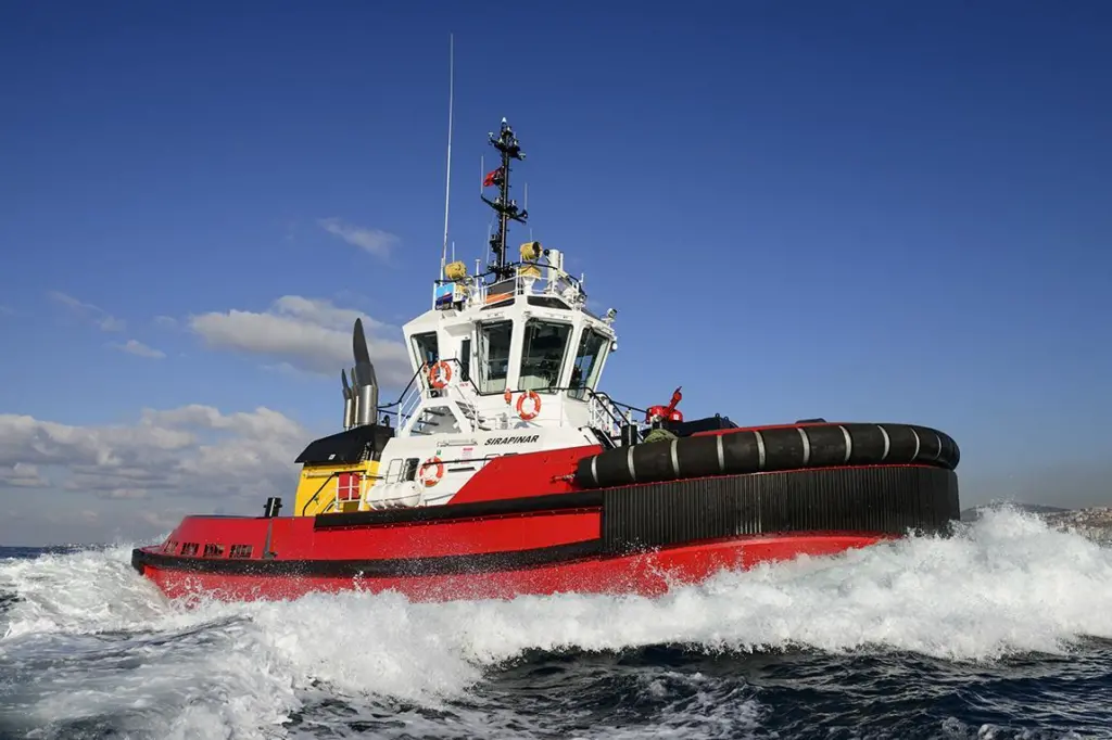 'Sirapinar' is first of three new Sanmar-built tugs for Drydocks World (Sanmar)
