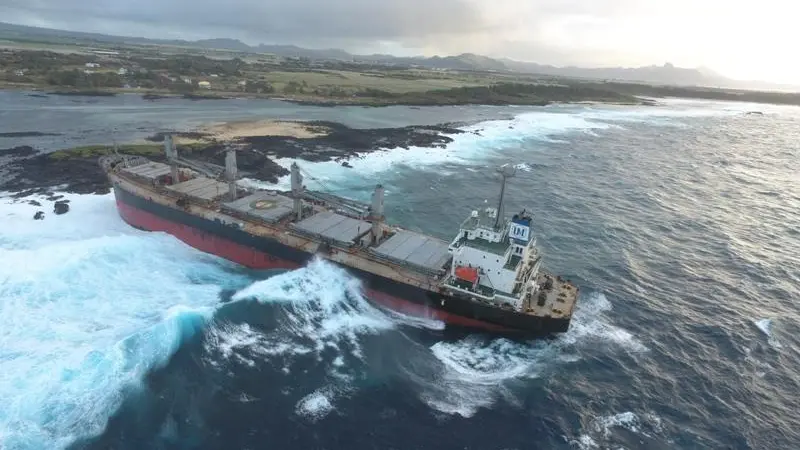 'Benita' the ship survived the grounding but lost the final battle (Five Oceans Salvage)