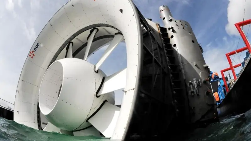 Open Hydro turbine deployment