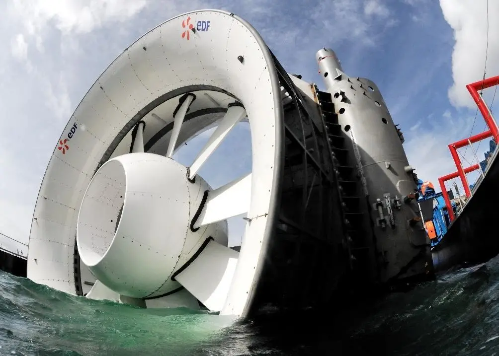 Open Hydro turbine deployment
