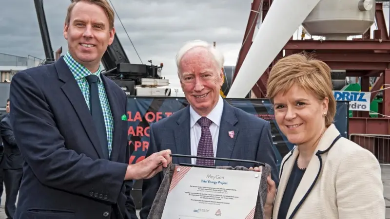 Scotland's First Minister unveiled the MeyGen project on 8 September 2016