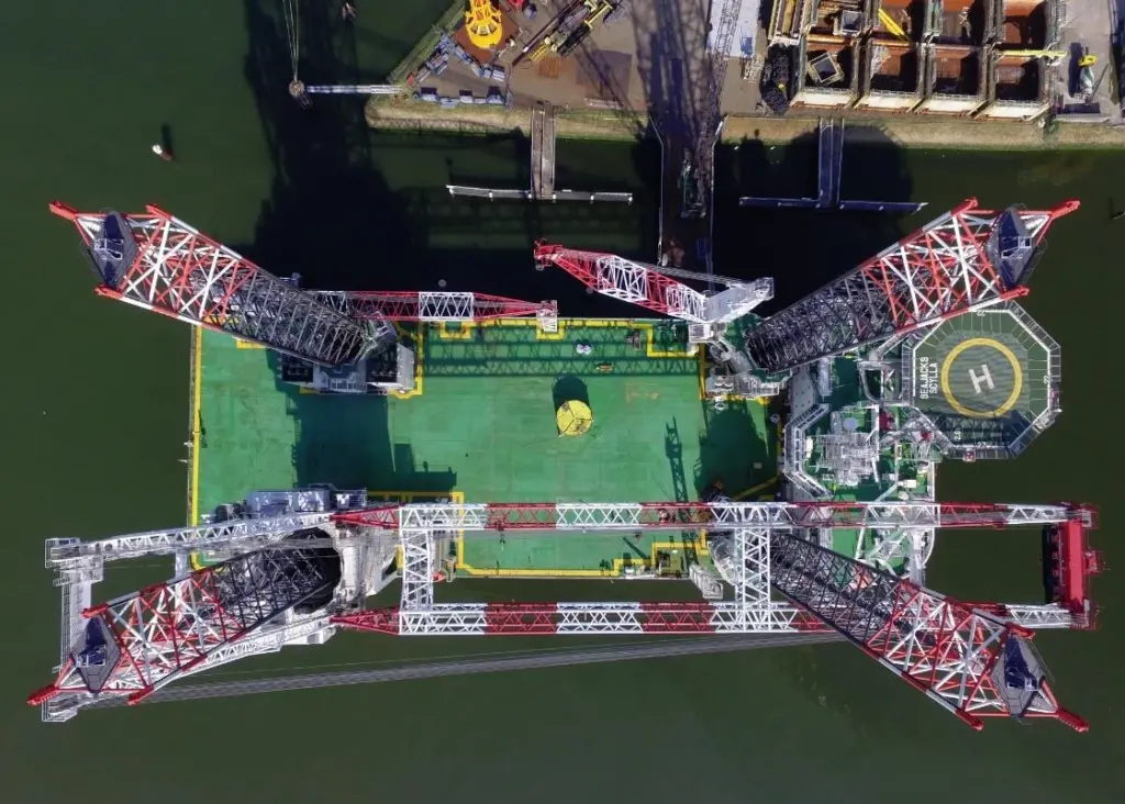 'Seajacks Scylla' has a usable deck space in excess of 5,000 square metres