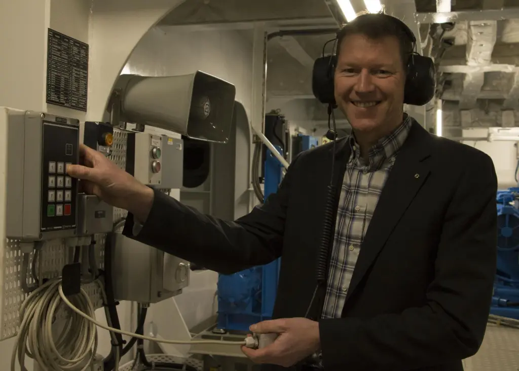 Zenitel CEO Kenneth Dåstøl onboard Bastø VI