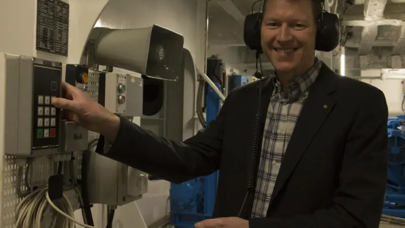 Zenitel CEO Kenneth Dåstøl onboard Bastø VI