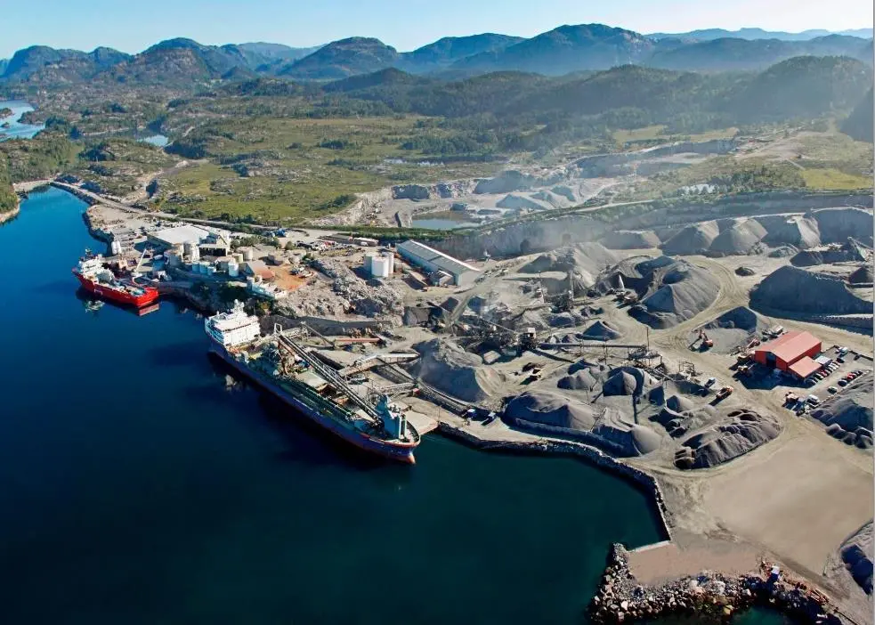 Yeoman Halsvik's quarry is based at the Port of Slovag, western Norway