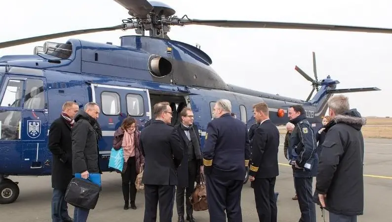Dignitaries arrive for the opening of Cuxhaven Maritime Safety and Security Centre