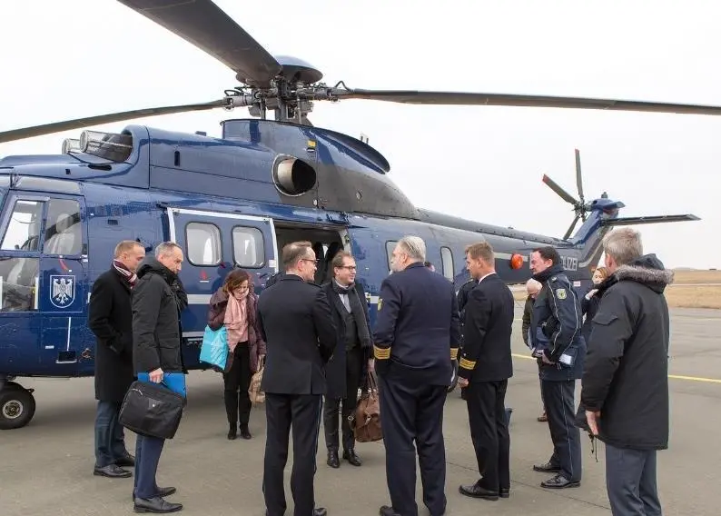 Dignitaries arrive for the opening of Cuxhaven Maritime Safety and Security Centre