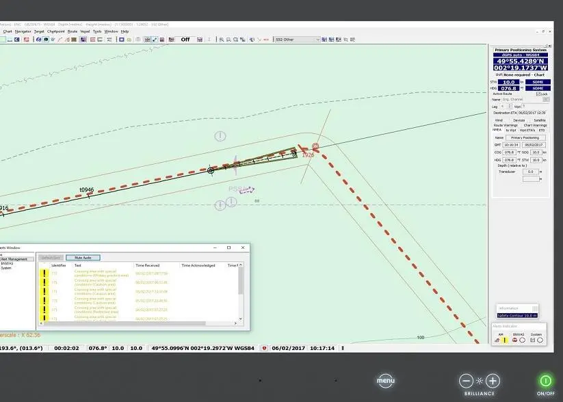 PC Maritime Navmaster ECDIS screenshot