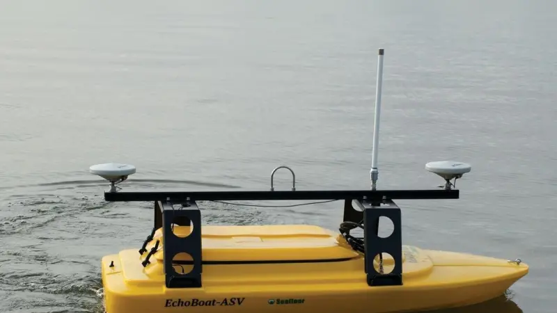 A Seafloor Systems’ EchoBoat-G2 designed for impromptu and routine inspection surveys via remote control,