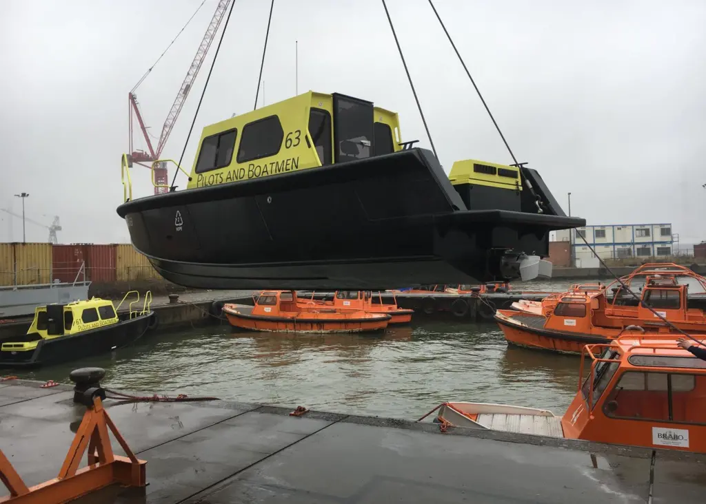 The new vessel is a cabin version of Tideman’s RBB 800 WJ hull