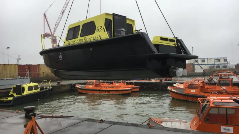 The new vessel is a cabin version of Tideman’s RBB 800 WJ hull