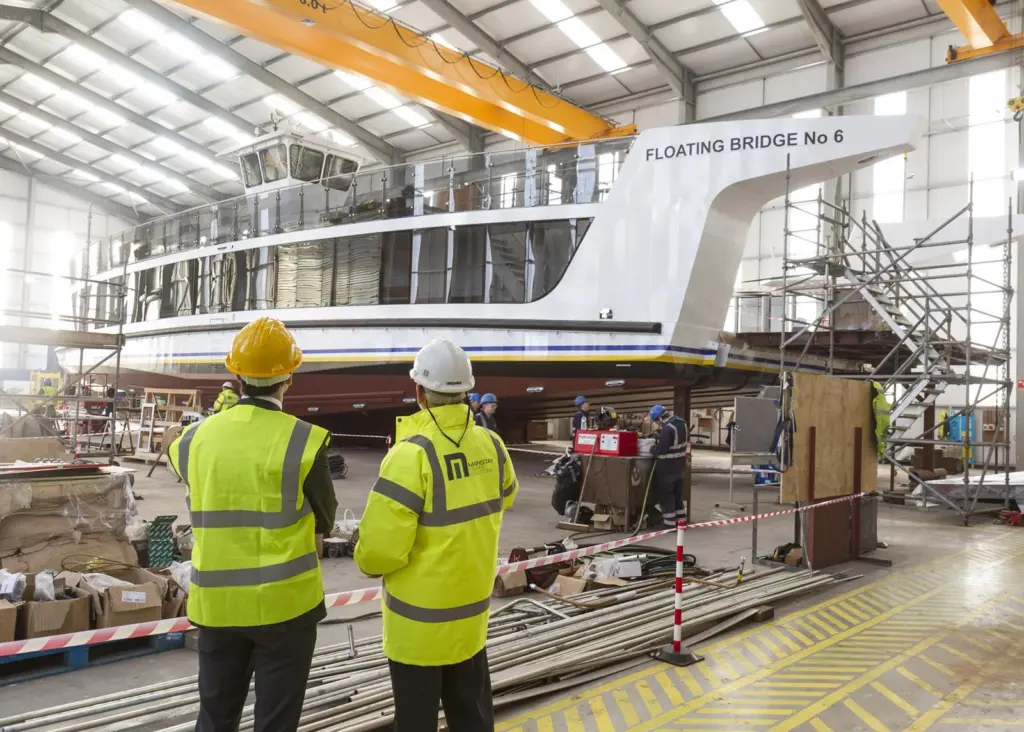 Mainstay used 180 tonnes of steel to fabricate the hull