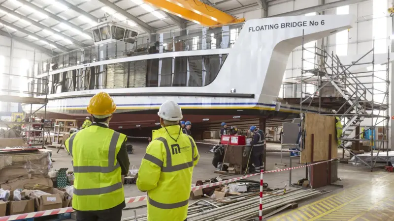 Mainstay used 180 tonnes of steel to fabricate the hull