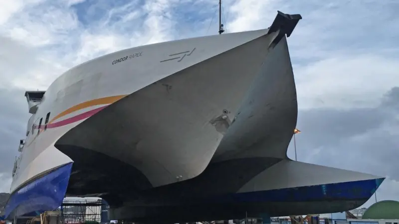 'Condor Rapide' has undergone refit at Cherbourg