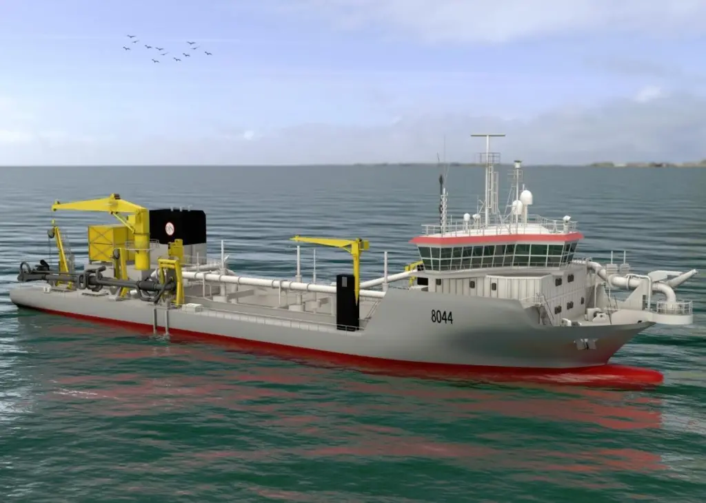 The vessels combine a shallow draught with high manoeuvrability, making them very suitable for working in confined areas