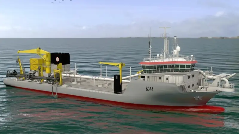 The vessels combine a shallow draught with high manoeuvrability, making them very suitable for working in confined areas