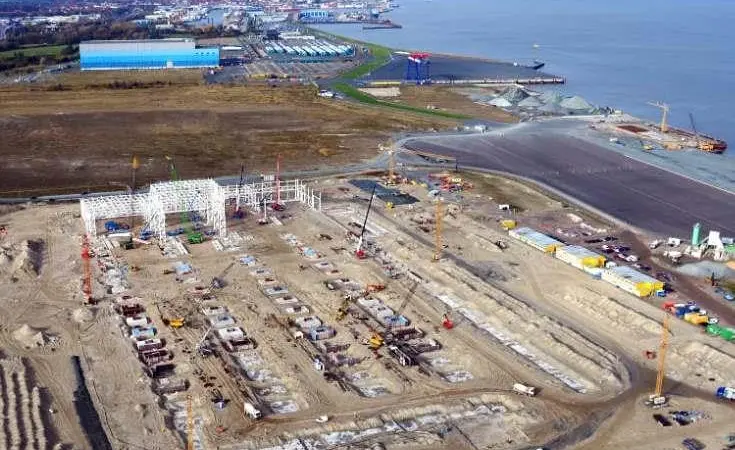 Siemens centre construction in Cuxhaven.