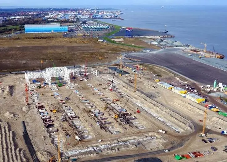 Siemens centre construction in Cuxhaven.
