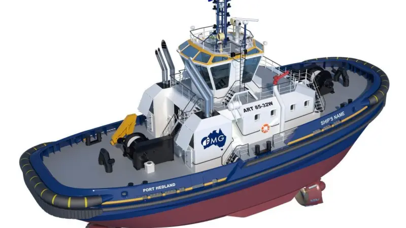 The six Rotortugs will be a widened version of the standard vessel (Damen)