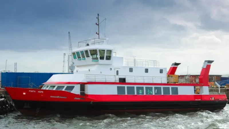 'MV Forth Hope' is now ready for duties as a hospital ship