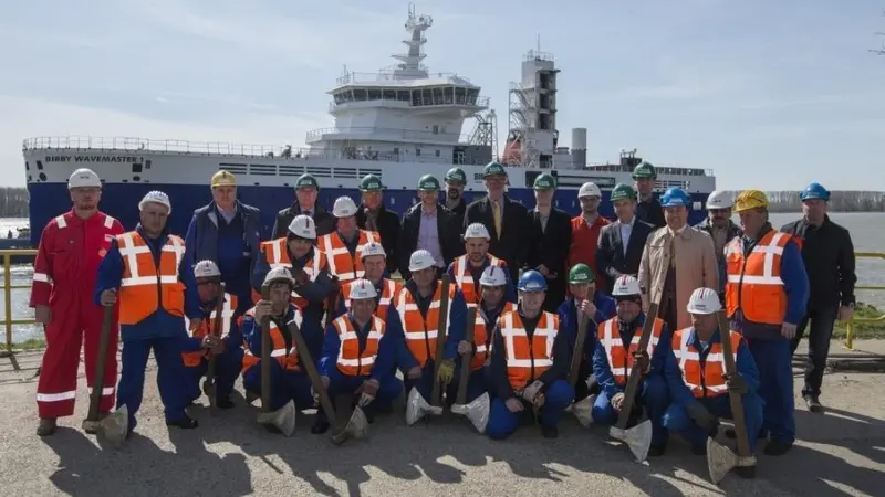 The launch team at Galati