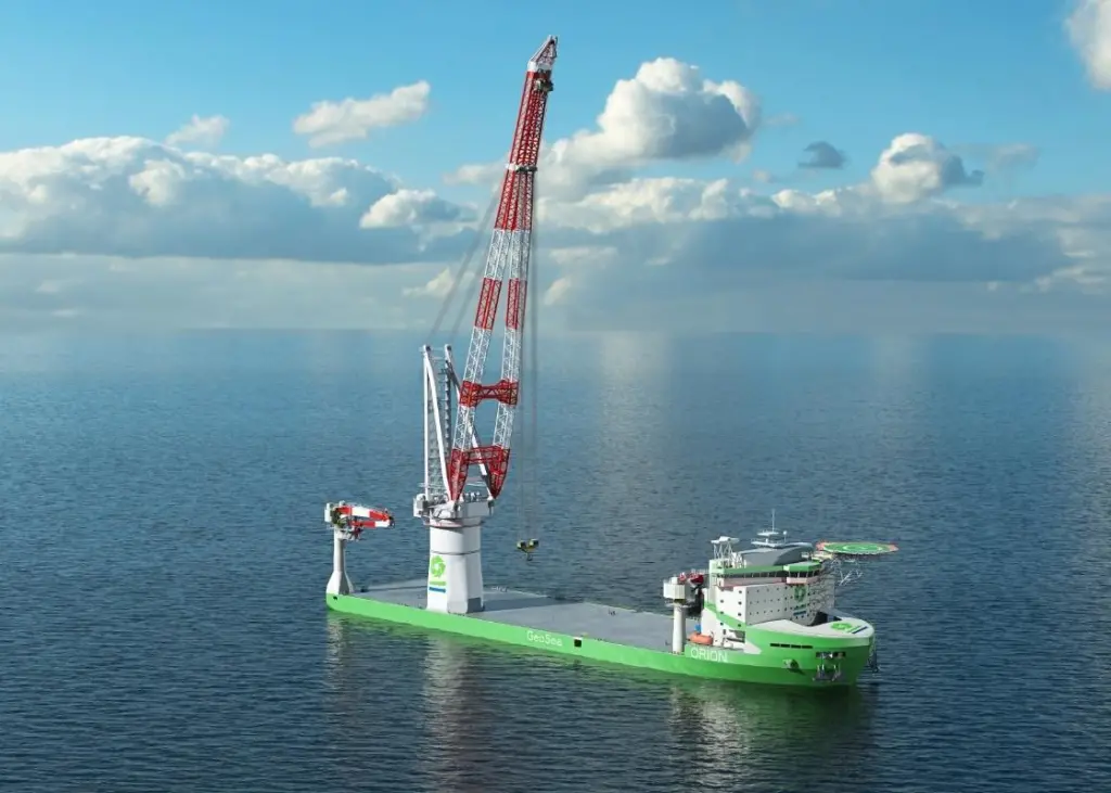 'Orion' will have the ability to lift and install components to heights of more than 170 metres