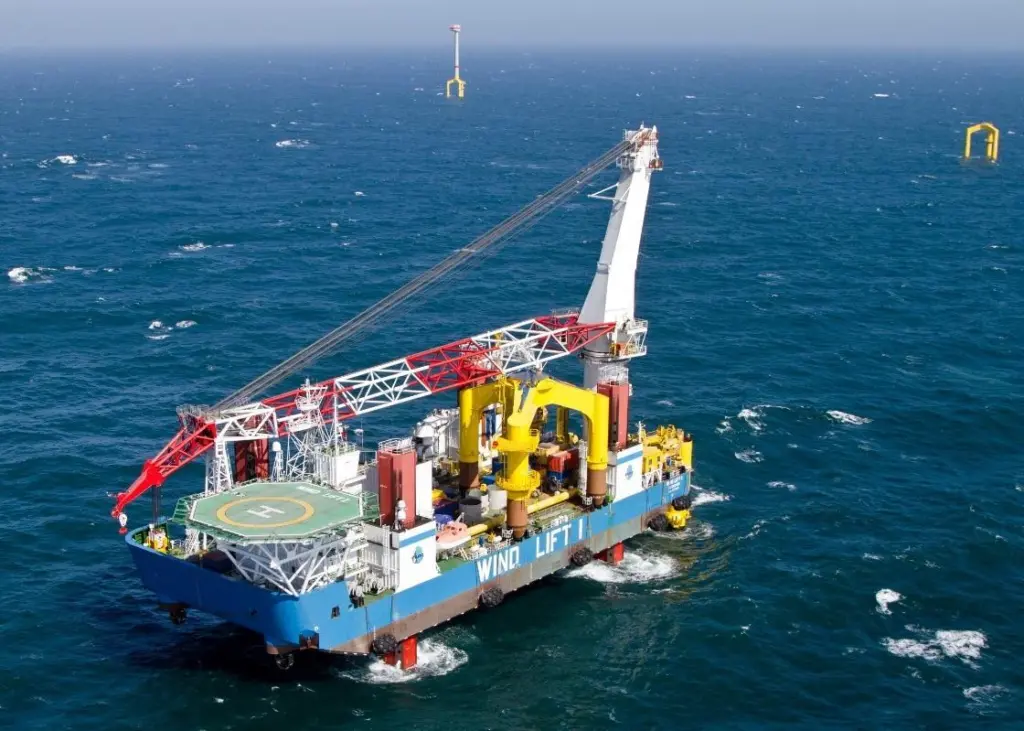 Offshore wind installation jack-up vessel 'Wind Lift I' (Photo: GustoMSC)