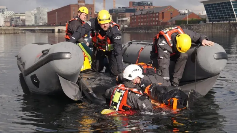 The MST landing craft have been developed using drop stitch inflatable technology