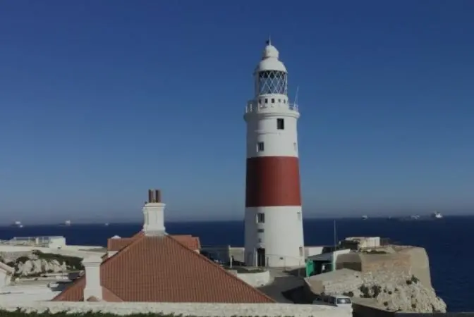 Europa Point Lighthouse was built by Trinity House in 1841 at the southernmost point of Gibraltar