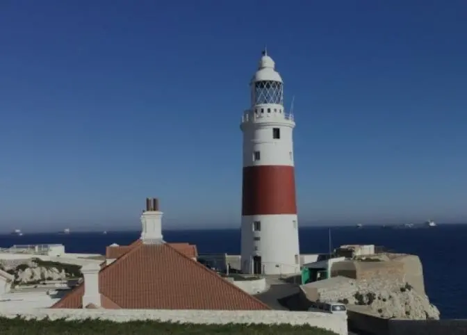 Europa Point Lighthouse was built by Trinity House in 1841 at the southernmost point of Gibraltar