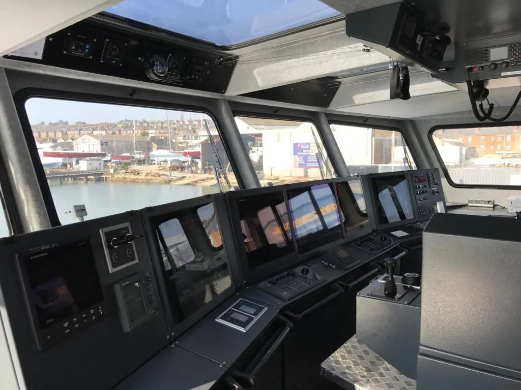 ‘Enterprise’, view from wheelhouse
