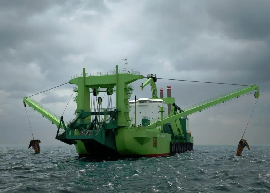 'Spartacus':The world's most powerful cutter dredger and the first to be fuelled by LNG