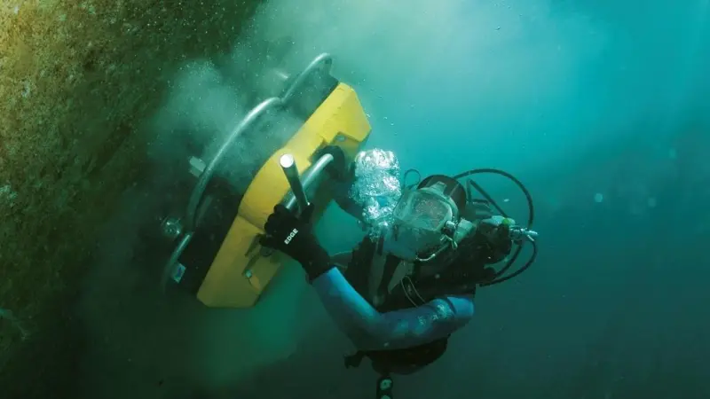 Underwater cleaning of Ecospeed coating