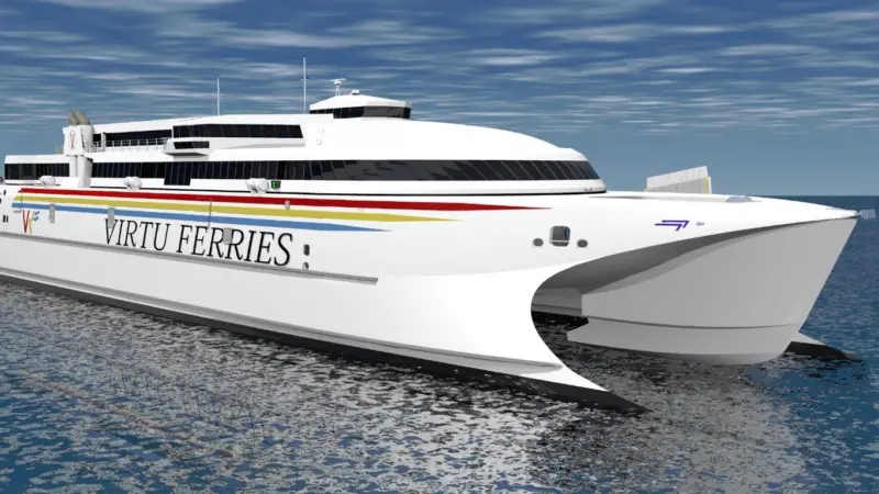 The 110 metre wave-piercing catamaran will operate between Malta and Sicily