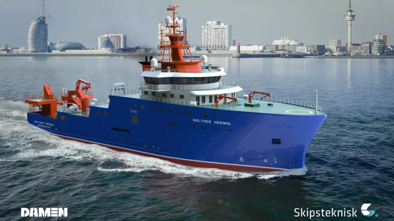 Berlin's latest research ship will be built in Romania (Photo DAMEN-Skipstesknisk)