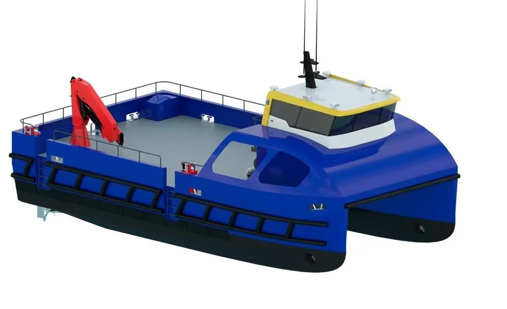 The 14.99 metre ProZero catamaran is equipped with a ballast tank system