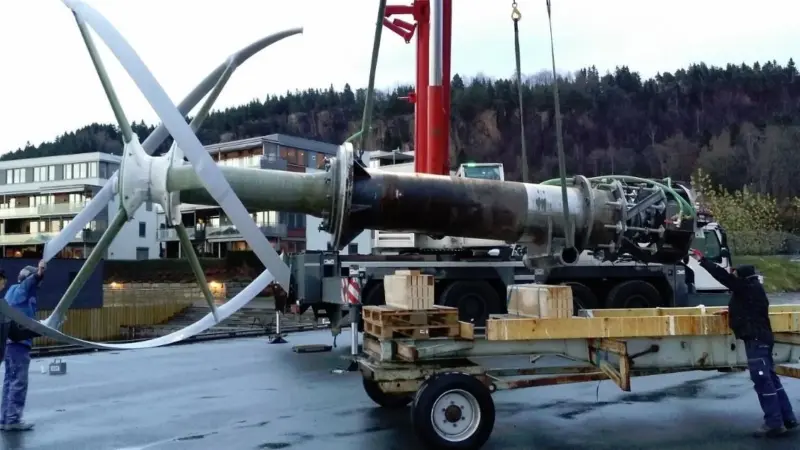 Norwegian Ocean Power's Pulsus prototype turbine