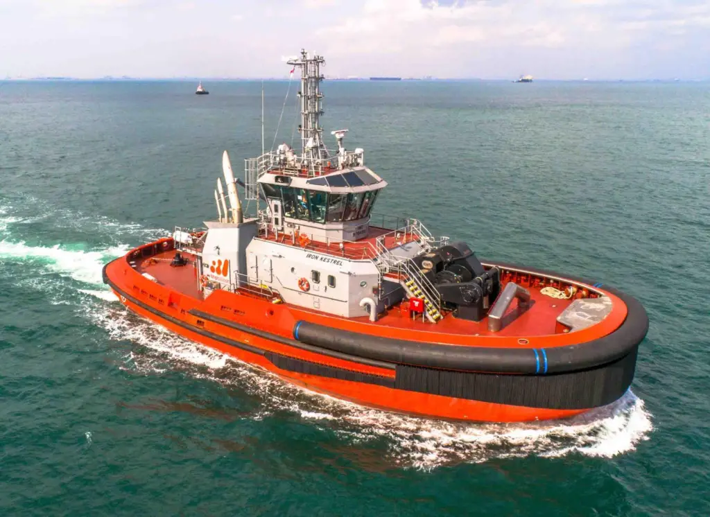The RAL-designed tugs are configured for escort towing over the bow (RAL)