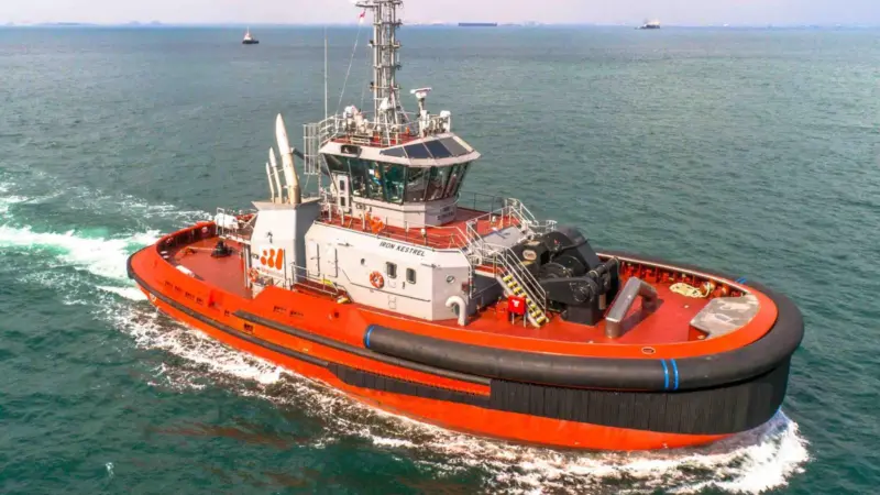 The RAL-designed tugs are configured for escort towing over the bow (RAL)