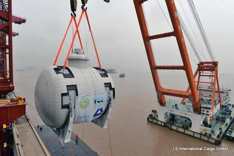 Fuel tank arrival in Bremerhaven