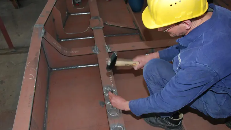 Fireboat keel laying at Fassmer (Photo: HPA/Wiebke Ahrlich)